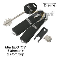 Wkładka Dierre 008 - Mia BLO M117 - 1 klucz + 2 Pod-Key